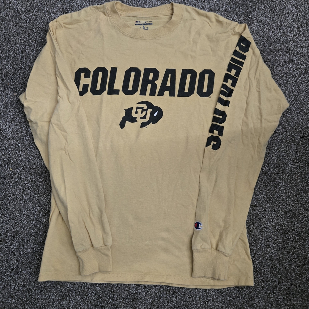 Champion Colorado Buffs Beige Long Sleeve Tee